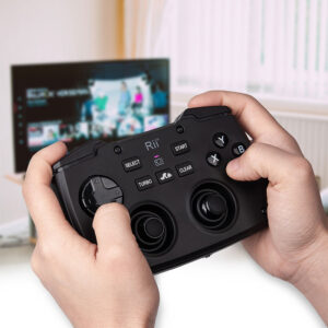 RIITEK ασύρματο gamepad & πληκτρολόγιο RK707, backlit, 2.4GHz, μαύρο | Εικόνα & Ήχος | elabstore.gr