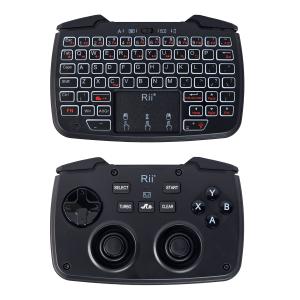 RIITEK ασύρματο gamepad & πληκτρολόγιο RK707, backlit, 2.4GHz, μαύρο | Εικόνα & Ήχος | elabstore.gr