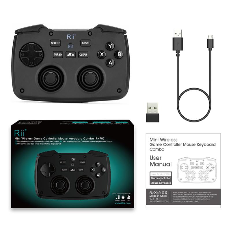 RIITEK ασύρματο gamepad & πληκτρολόγιο RK707, backlit, 2.4GHz, μαύρο | eLabstore.gr RIITEK ασύρματο gamepad & πληκτρολόγιο RK707, backlit, 2.4GHz, μαύρο | Εικόνα & Ήχος | elabstore.gr