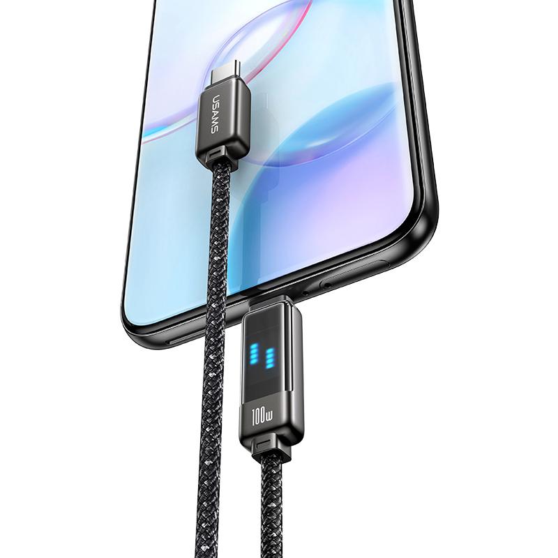 USAMS καλώδιο USB-C SJ744, 100W, 480Mbps, 1.2m, μαύρο | eLabstore.gr USAMS καλώδιο USB-C SJ744, 100W, 480Mbps, 1.2m, μαύρο | Καλώδια - Αντάπτορες | elabstore.gr