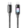 USAMS καλώδιο Lightning σε USB-C SJ749, 30W, 480Mbps, 1.2m, μαύρο | Καλώδια - Αντάπτορες | elabstore.gr
