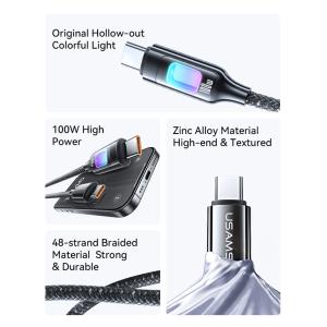 USAMS καλώδιο USB-C SJ750, 100W, 480Mbps, 1.2m, λευκό | eLabstore.gr USAMS καλώδιο USB-C SJ750, 100W, 480Mbps, 1.2m, λευκό | Καλώδια - Αντάπτορες | elabstore.gr