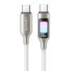 USAMS καλώδιο USB-C SJ750, 100W, 480Mbps, 1.2m, λευκό | Καλώδια - Αντάπτορες | elabstore.gr