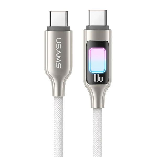 USAMS καλώδιο USB-C SJ750, 100W, 480Mbps, 1.2m, λευκό | eLabstore.gr USAMS καλώδιο USB-C SJ750, 100W, 480Mbps, 1.2m, λευκό | Καλώδια - Αντάπτορες | elabstore.gr
