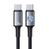 USAMS καλώδιο USB-C SJ751, 240W, 480Mbps, 1.2m, μαύρο | Καλώδια - Αντάπτορες | elabstore.gr