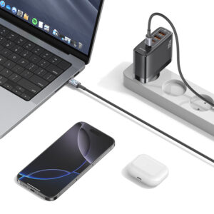 USAMS καλώδιο USB-C SJ751, 240W, 480Mbps, 1.2m, μαύρο | Καλώδια - Αντάπτορες | elabstore.gr