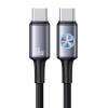 USAMS καλώδιο USB-C SJ752, 60W, 480Mbps, 1.2m, μαύρο | Καλώδια - Αντάπτορες | elabstore.gr