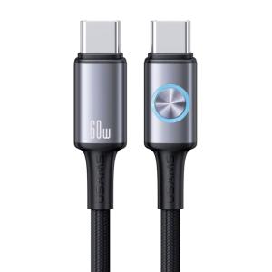 USAMS καλώδιο USB-C SJ752, 60W, 480Mbps, 1.2m, μαύρο | Καλώδια - Αντάπτορες | elabstore.gr