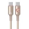 USAMS καλώδιο USB-C SJ752, 60W, 480Mbps, 1.2m, μπεζ | Καλώδια - Αντάπτορες | elabstore.gr