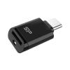 SILICON POWER card reader C200 για micro SD, USB-C, USB 3.2, 180/165MBps, μαύρο | Συνοδευτικά PC | elabstore.gr