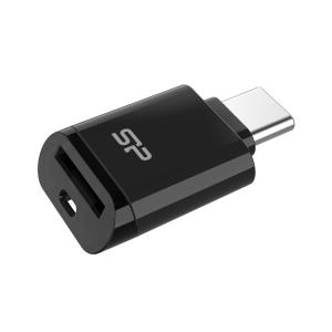 SILICON POWER card reader C200 για micro SD, USB-C, USB 3.2, 180/165MBps, μαύρο | Συνοδευτικά PC | elabstore.gr