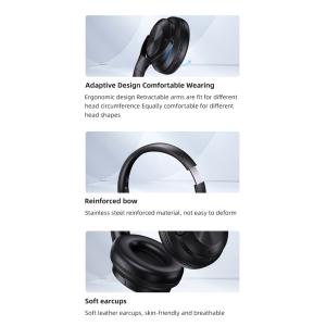 USAMS headphones YH21, ασύρματα & ενσύρματα, Φ40mm, 500mAh, μαύρα | Αξεσουάρ κινητών | elabstore.gr