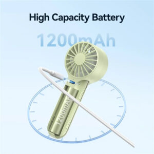 USAMS φορητός ανεμιστήρας ZB288 με 3 ταχύτητες, 1200mAh, λευκός | Ηλεκτρικές συσκευές | elabstore.gr