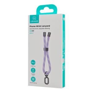 USAMS κορδόνι καρπού για κινητά ZB317, 34cm, universal, μωβ | Αξεσουάρ κινητών | elabstore.gr