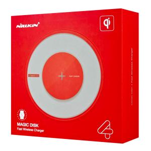 NILLKIN ασύρματος φορτιστής Magic Disk 4, 15W, κόκκινος | Αξεσουάρ κινητών | elabstore.gr