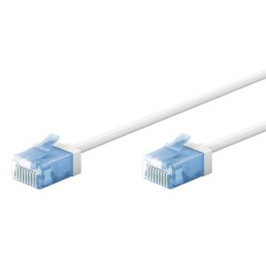 GOOBAY καλώδιο δικτύου 74301, CAT 6A U/UTP, slim, copper, 500MHz, 10m, λευκό | Καλώδια - Αντάπτορες | elabstore.gr