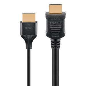 GOOBAY καλώδιο HDMI 75293 με Ethernet, slim, 4K/60Hz, 18 Gbps, 1m, μαύρο | Καλώδια - Αντάπτορες | elabstore.gr