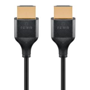 GOOBAY καλώδιο HDMI 75295 με Ethernet, slim, 4K/60Hz, 18 Gbps, 3m, μαύρο | Καλώδια - Αντάπτορες | elabstore.gr