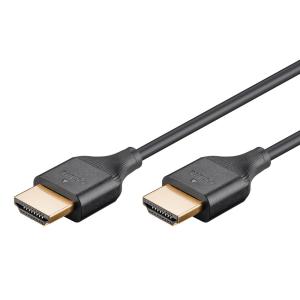 GOOBAY καλώδιο HDMI 75295 με Ethernet, slim, 4K/60Hz, 18 Gbps, 3m, μαύρο | Καλώδια - Αντάπτορες | elabstore.gr