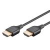 GOOBAY καλώδιο HDMI 75297 με Ethernet, slim, 8K/60Hz, 48 Gbps, 0.5m, μαύρο | Καλώδια - Αντάπτορες | elabstore.gr