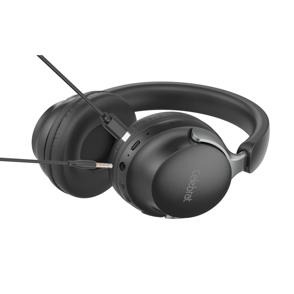 CELEBRAT headphones A40, ασύρματα & ενσύρματα, 40mm, 250mAh, μαύρα | eLabstore.gr CELEBRAT headphones A40, ασύρματα & ενσύρματα, 40mm, 250mAh, μαύρα | Αξεσουάρ κινητών | elabstore.gr