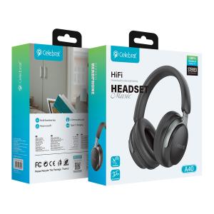 CELEBRAT headphones A40, ασύρματα & ενσύρματα, 40mm, 250mAh, μαύρα | eLabstore.gr CELEBRAT headphones A40, ασύρματα & ενσύρματα, 40mm, 250mAh, μαύρα | Αξεσουάρ κινητών | elabstore.gr