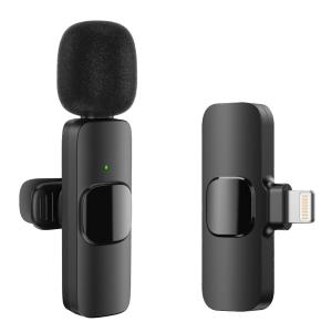 APEXEL ασύρματο μικρόφωνο APL-MIC004, Lightning, 2.4GHz, μαύρο | Αξεσουάρ κινητών | elabstore.gr