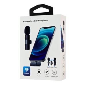 APEXEL ασύρματο μικρόφωνο APL-MIC004, Lightning, 2.4GHz, μαύρο | eLabstore.gr