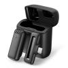 APEXEL ασύρματο μικρόφωνο APL-MIC007 με θήκη φόρτισης, USB-C, 2.4GHz, μαύρο | Αξεσουάρ κινητών | elabstore.gr