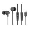 CELEBRAT earphones με μικρόφωνο G38, USB-C σύνδεση, 10mm, 1.2m, μαύρα | Αξεσουάρ κινητών | elabstore.gr