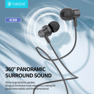 CELEBRAT earphones με μικρόφωνο G38, USB-C σύνδεση, 10mm, 1.2m, λευκά | eLabstore.gr CELEBRAT earphones με μικρόφωνο G38, USB-C σύνδεση, 10mm, 1.2m, λευκά | Αξεσουάρ κινητών | elabstore.gr