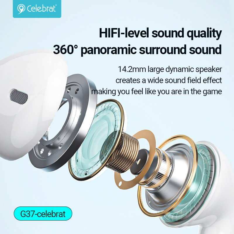 CELEBRAT earphones με μικρόφωνο G37, USB-C σύνδεση, 14.2mm, 1.2m, μαύρα | eLabstore.gr CELEBRAT earphones με μικρόφωνο G37, USB-C σύνδεση, 14.2mm, 1.2m, μαύρα | Αξεσουάρ κινητών | elabstore.gr