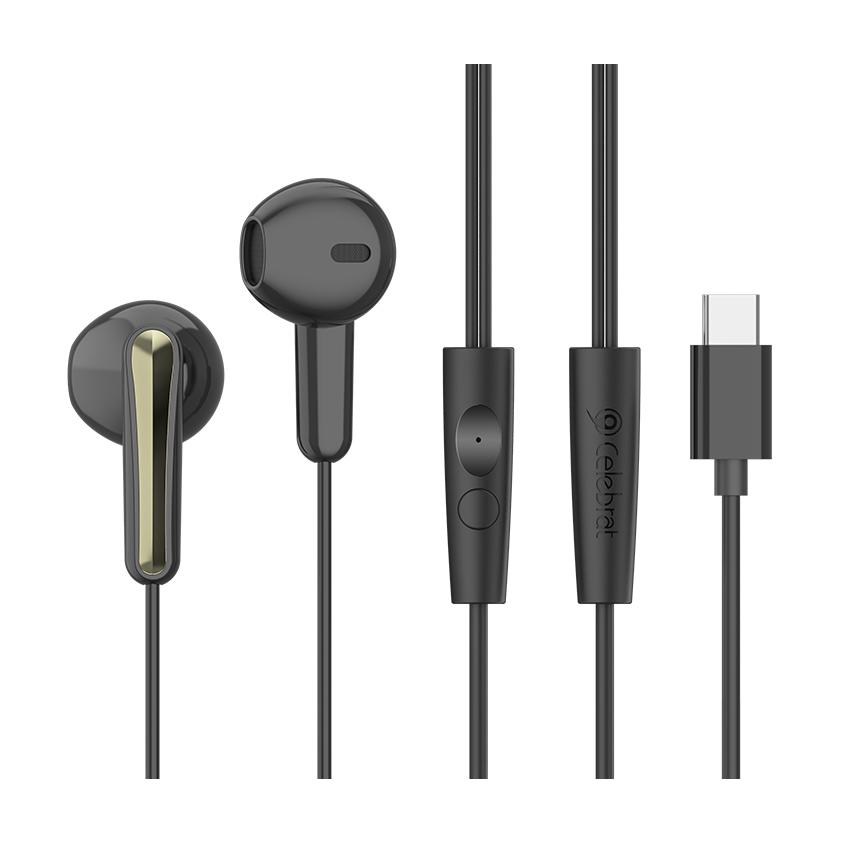 CELEBRAT earphones με μικρόφωνο G37, USB-C σύνδεση, 14.2mm, 1.2m, μαύρα | eLabstore.gr CELEBRAT earphones με μικρόφωνο G37, USB-C σύνδεση, 14.2mm, 1.2m, μαύρα | Αξεσουάρ κινητών | elabstore.gr