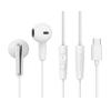 CELEBRAT earphones με μικρόφωνο G37, USB-C σύνδεση, 14.2mm, 1.2m, λευκά | Αξεσουάρ κινητών | elabstore.gr