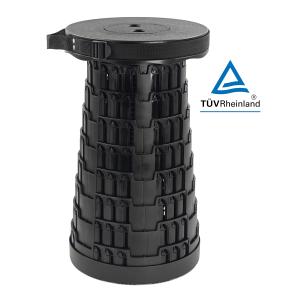 POWERTECH πτυσσόμενο καρεκλάκι HUH-0230, αντοχή έως 250kg, 25.5x45cm, μαύρο | Οικιακός εξοπλισμός | elabstore.gr