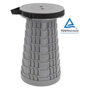 POWERTECH πτυσσόμενο καρεκλάκι HUH-0231, αντοχή έως 250kg, 25.5x45cm, γκρι | Οικιακός εξοπλισμός | elabstore.gr