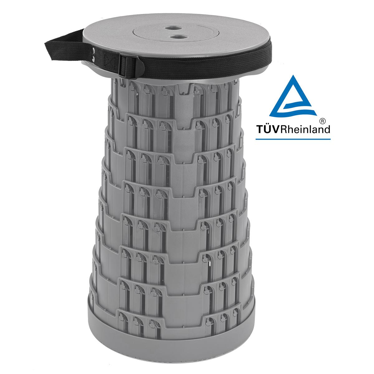POWERTECH πτυσσόμενο καρεκλάκι HUH-0231, αντοχή έως 250kg, 25.5x45cm, γκρι | eLabstore.gr POWERTECH πτυσσόμενο καρεκλάκι HUH-0231, αντοχή έως 250kg, 25.5x45cm, γκρι | Οικιακός εξοπλισμός | elabstore.gr
