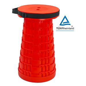 POWERTECH πτυσσόμενο καρεκλάκι HUH-0233, αντοχή έως 250kg, 25.5x45cm, κόκκινο | Οικιακός εξοπλισμός | elabstore.gr