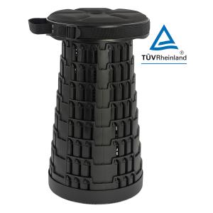 POWERTECH πτυσσόμενο καρεκλάκι HUH-0235 με μαξιλάρι, αντοχή έως 250kg, 25.5x45cm, μαύρο | Οικιακός εξοπλισμός | elabstore.gr