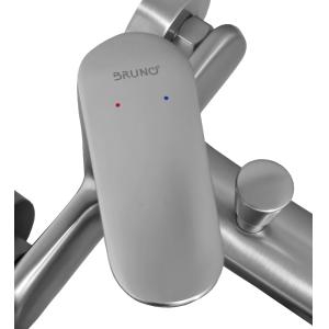 BRUNO μπαταρία τοίχου μπάνιου M31570-235C, αναμεικτική, ασημί | Οικιακός εξοπλισμός | elabstore.gr