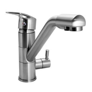 BRUNO μπαταρία πάγκου κουζίνας M54954-355N, τρίοδη, αναμεικτική, ασημί | Οικιακός εξοπλισμός | elabstore.gr