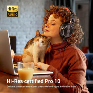 ONEODIO headset Studio Pro 10, 6.35mm & 3.5mm σύνδεση, Hi-Res, 50mm, μαύρο/κόκκινο | Συνοδευτικά PC | elabstore.gr