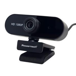 POWERTECH web camera PT-1382, 2MP, 1080p FHD, ρυθμιζόμενη εστίαση, 1.5m, μαύρη | Συνοδευτικά PC | elabstore.gr