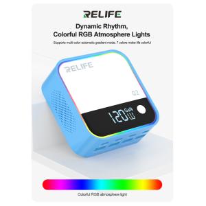 RELIFE σταθμός φόρτισης Q2, 4x USB-C & 4x USB, 120W, GaN, μπλε | Αξεσουάρ κινητών | elabstore.gr