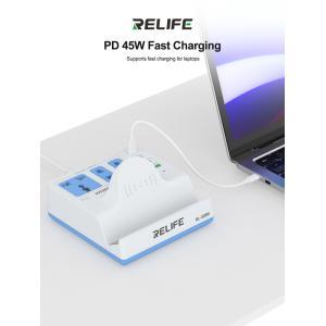 RELIFE σταθμός φόρτισης RL-309H, USB/3x USB-C/3x DC/wireless, 72W, λευκός | Αξεσουάρ κινητών | elabstore.gr