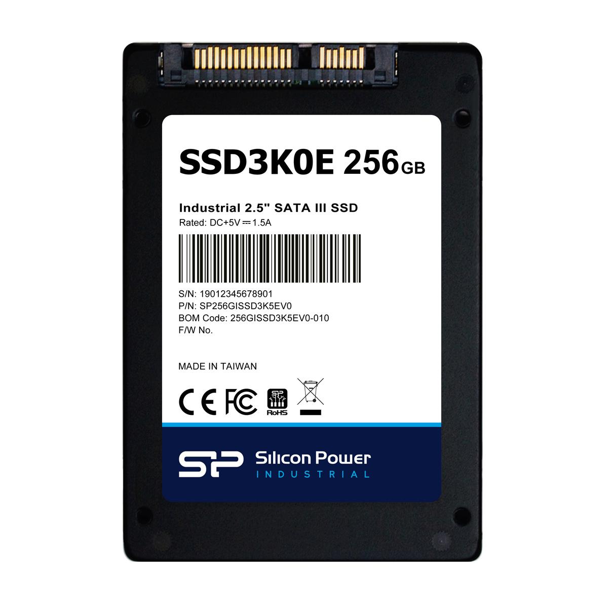 SILICON POWER industrial 2.5" SATA III SSD SSD3K0E, 256GB, 540/520MBps, 3D TLC, -20~75 °C | eLabstore.gr SILICON POWER industrial 2.5" SATA III SSD SSD3K0E, 256GB, 540/520MBps, 3D TLC, -20~75 °C | PC & Αναβάθμιση | elabstore.gr