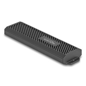 DELOCK θήκη για M.2 NVMe PCIe/SATA SSD 42031, 20Gbps, tool free, μαύρη | Συνοδευτικά PC | elabstore.gr