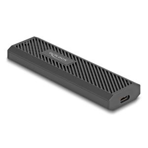 DELOCK θήκη για M.2 NVMe PCIe/SATA SSD 42031, 20Gbps, tool free, μαύρη | Συνοδευτικά PC | elabstore.gr