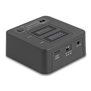 DELOCK docking station 64300 για 2x M.2 NVMe SSD, clone/erase function, 20Gbps, μαύρο | Συνοδευτικά PC | elabstore.gr