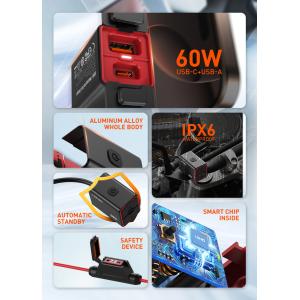 LDNIO φορτιστής μοτοσυκλέτας C108 με καλώδιο, USB/USB-C, 60W, μαύρος | Αξεσουάρ κινητών | elabstore.gr